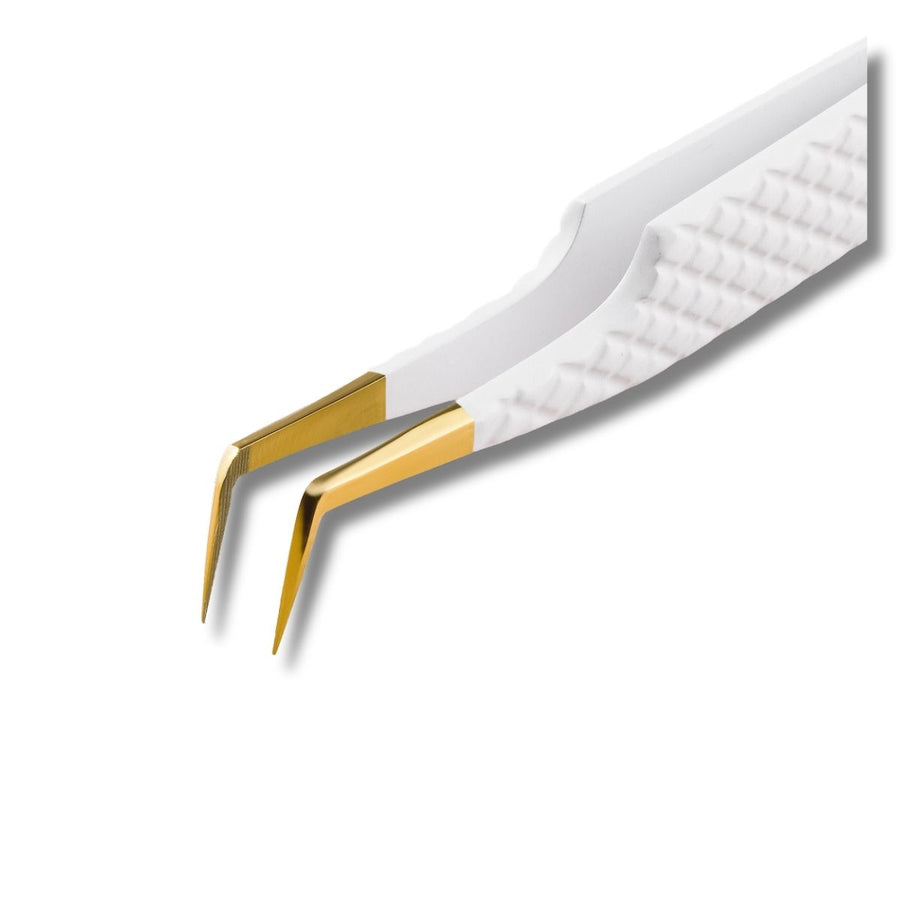 Volume L Foot 90 Degree Fibre Tip | Luxury Tweezer Collection